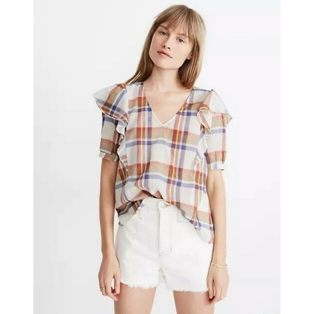 Madewell Top in Plaid / Small